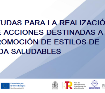 Ayudas promoción de estilos de vida saludable a través de la creación o rehabilitación de entornos saludables | PRTR