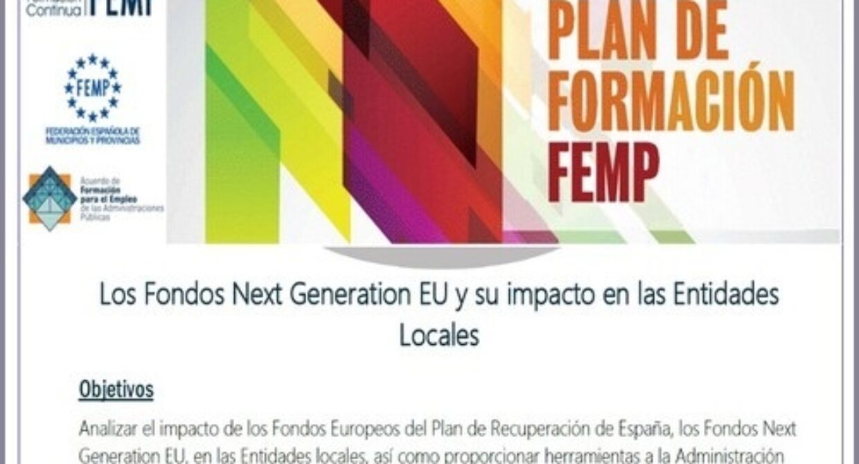 Plan Formación FEMP | Seminario online «Fondos NGEU y su impacto en las Entidades Locales»