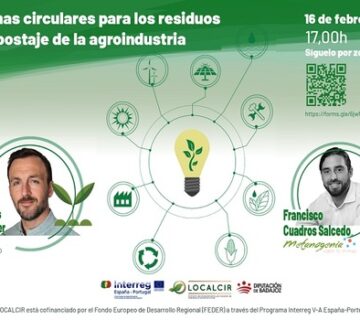 Seminario web «Sistemas circulares para los residuos y compostaje de la agroindustria» 16 de febrero (Proyecto LOCALCIR)