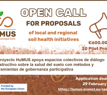 Convocatoria de propuestas piloto abierta en el proyecto HuMUS