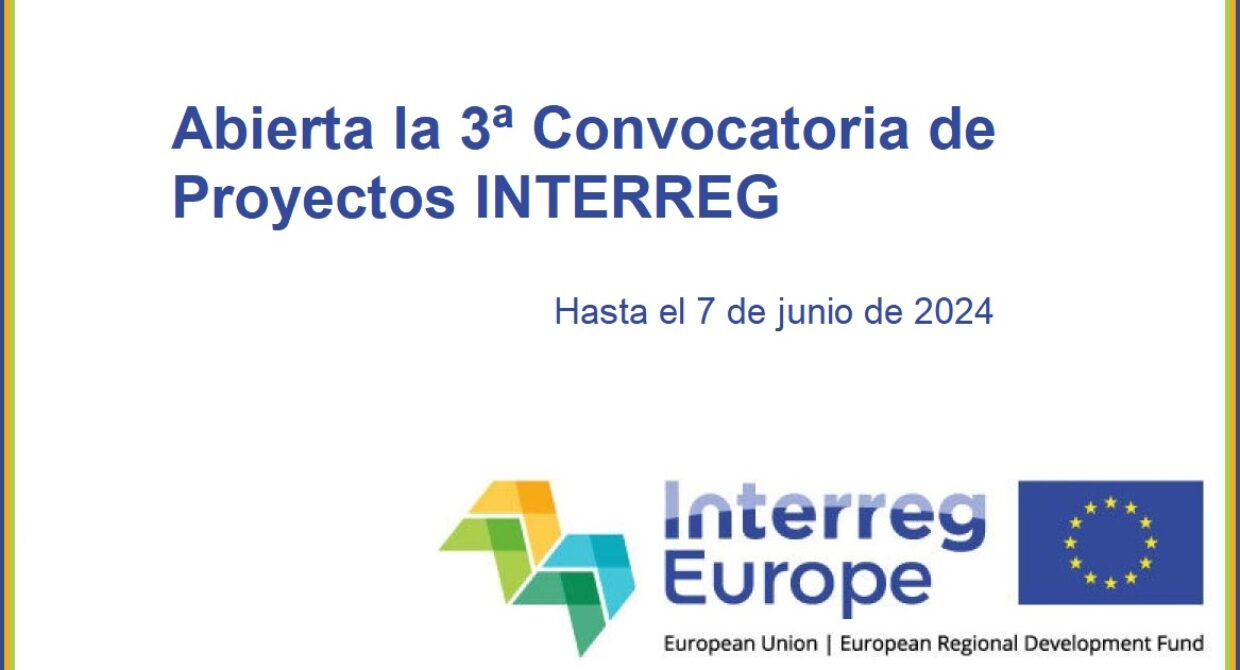 3ª Convocatoria de Proyectos Interreg Europe